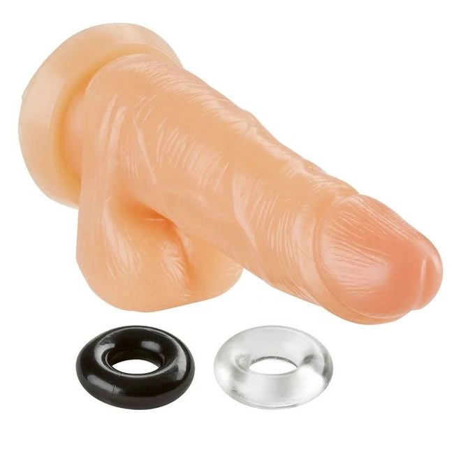 Cloud 9 5 Dildo Light Color W/ 2 Bonus Cock Rings " - Overview
