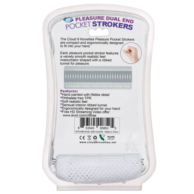 Cloud 9 Double Ended Beaded Stroker - Internal Texture and Stimulation