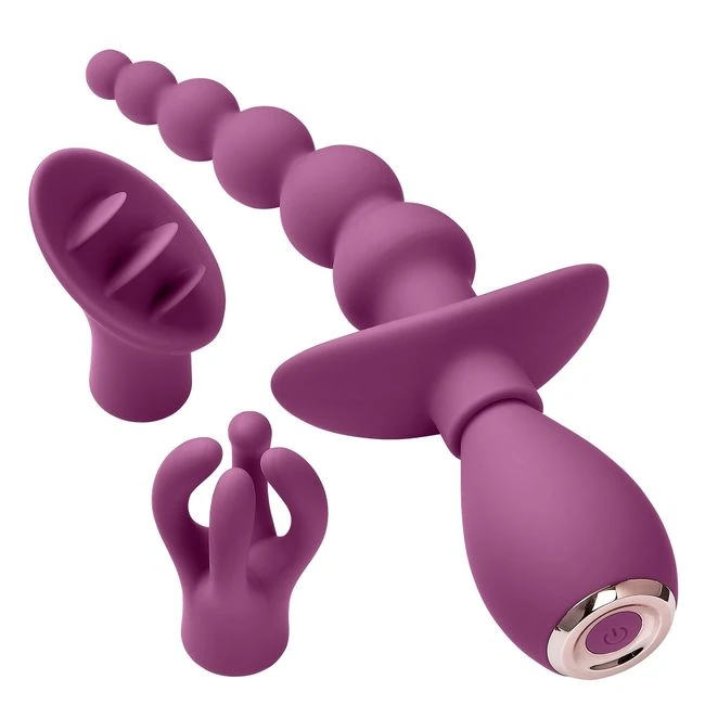 Cloud 9 Health & Wellness Anal Clitoral & Nipple Massager Kit Teal - Power & Performance
