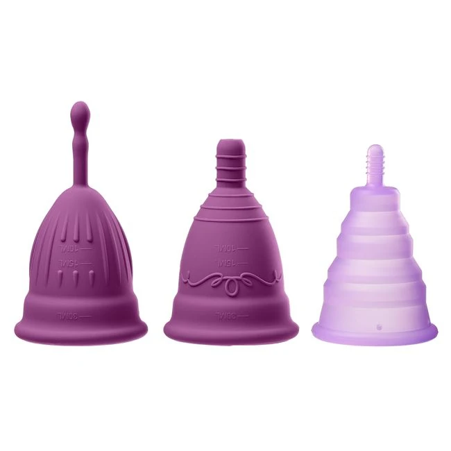 Cloud 9 Health & Wellness Reusable Menstrual Cups 3-Pk w/ Bonus Travel ...