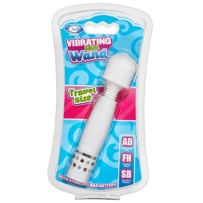 Cloud 9 Mini Wand Massager White - Vibration Modes and Sensation
