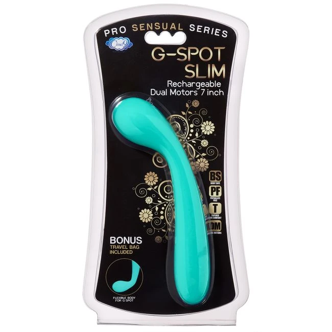 Cloud 9 Rechargeable G-spot Slim 7in Dual Motors Teal - Product Overview