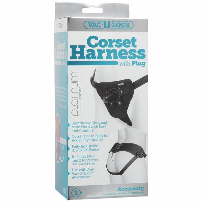 Corset Harness Black - Shape & Texture
