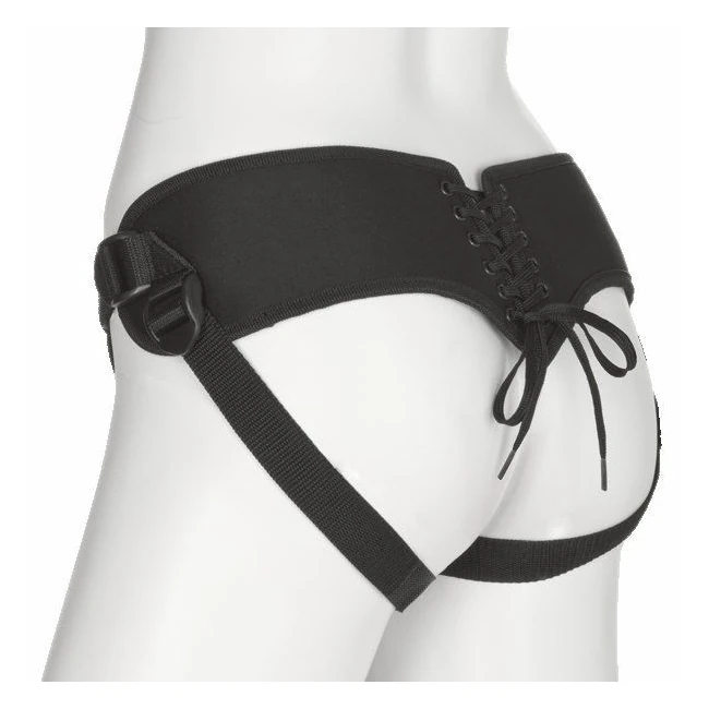 Corset Harness Black - Material Feel & Construction