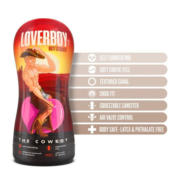 Coverboy Cowboy Self Lubricating Stroker Beige - Internal Texture and Stimulation