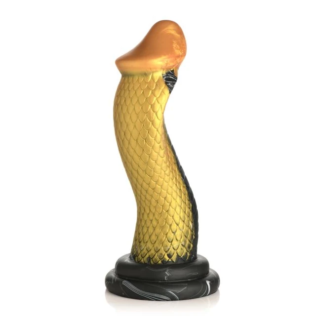 Creature Cocks Golden Mamba Silicone Dildo - Creature Cocks Golden Mamba Silicone Dildo from XR Brands