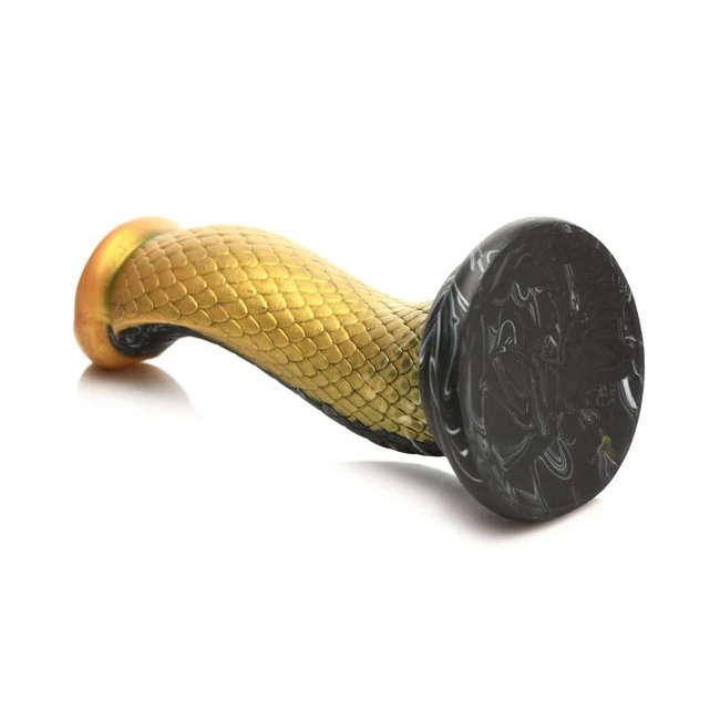 Creature Cocks Golden Mamba Silicone Dildo - Versatile Play & Maintenance