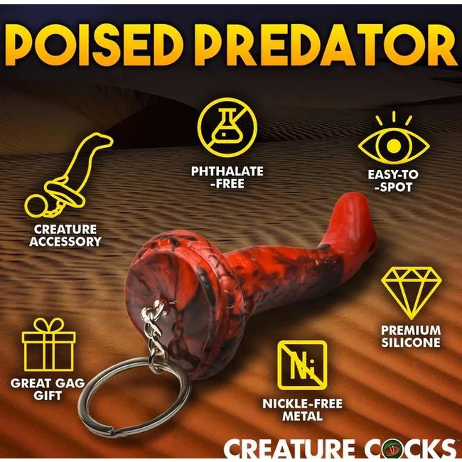 Creature Cocks King Cobra Silicone Keychain - Fabric & Feel