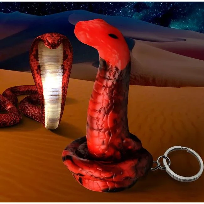 Creature Cocks King Cobra Silicone Keychain - Design & Visual Appeal