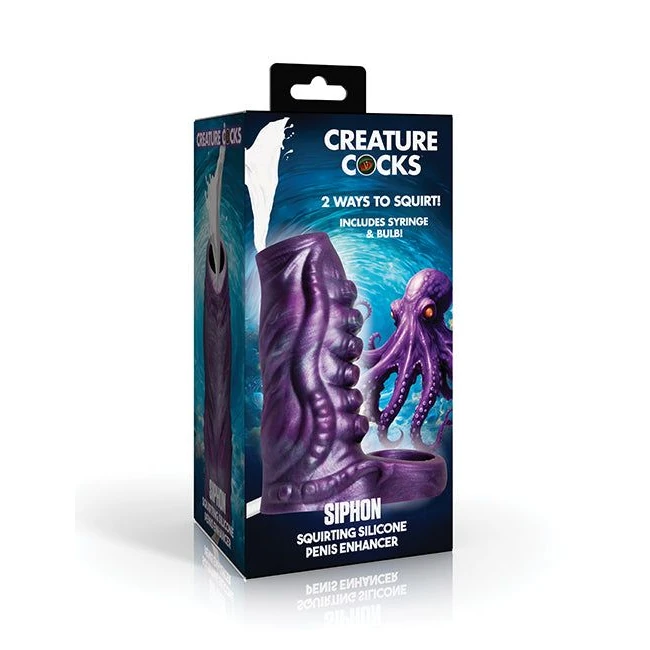 Creature Cocks Tentacle Squirting Silicone Penis Enhancer - Overview
