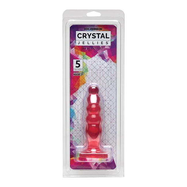 Crystal Jellies Anal Delight - Unique Bubbled Design for Enhanced Pleasure