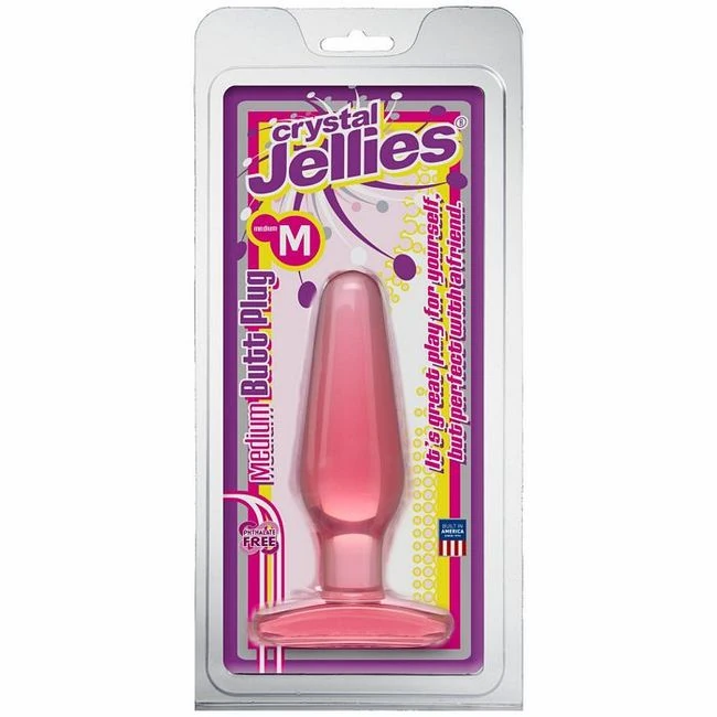 Crystal Jellies Butt Plug Pink Cd - Material Feel & Safety