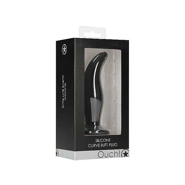 Curve Butt Plug Black - Shape and Comfort