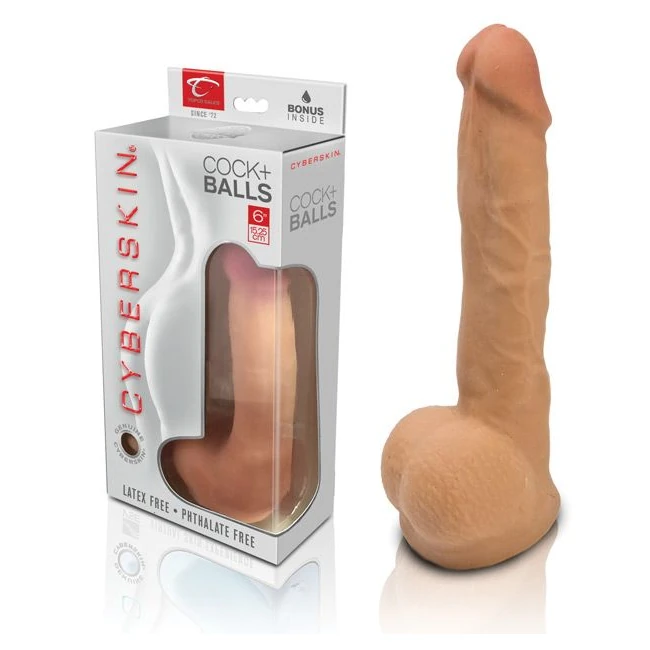 Cyberskin Cyber Cock W/balls Medium - How It Feels