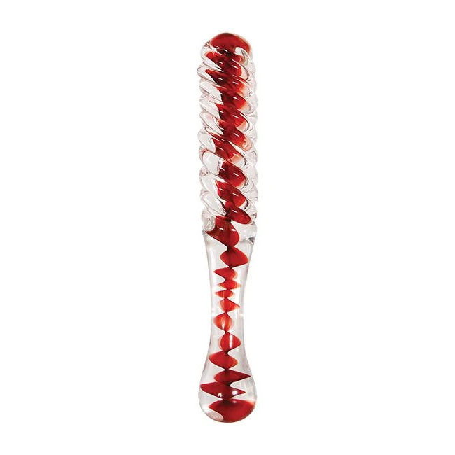 Adam & Eve Eve's Sweethea Swirl Glass Dildo - Experience the Elegance of Adam & Eve Eve's Sweetheart Swirl Glass Dildo