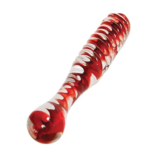 Adam & Eve Eve's Sweethea Swirl Glass Dildo - How It Feels