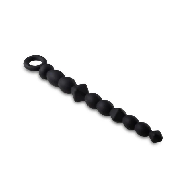 Anal Adventures Beginner a Beads Black - Material & Feel
