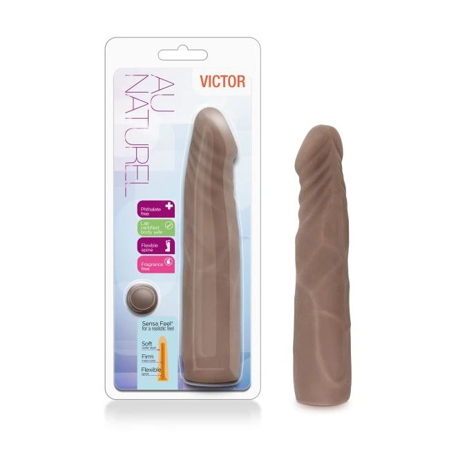 Au Naturel Victor Chocolat Realistic Dildo - Material Feel & Safety