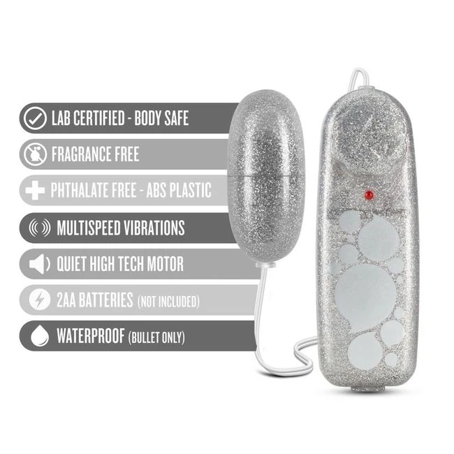 B Yours Glitter Power Bull Silver - Vibration Modes and Settings
