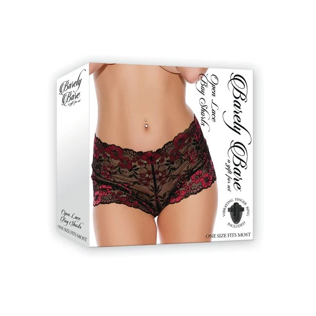 Barely Bare Open Lace Boy Shorts - Fit & Sizing