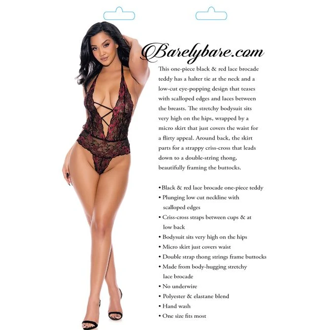 Barely Bare Plunging Strap Teddy - Product Overview