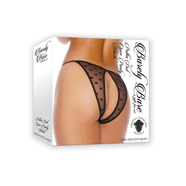 Barely Bare Polka Dot Open Panty - Features