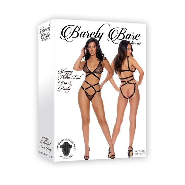 Barely Bare Strappy Polka Bra & Panty - Fit & Sizing