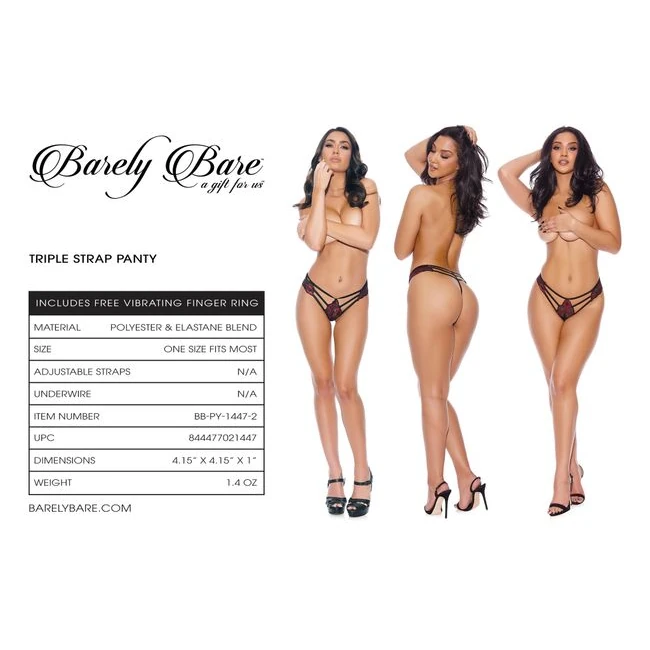 Barely Bare Triple Strap P - Fit & Sizing