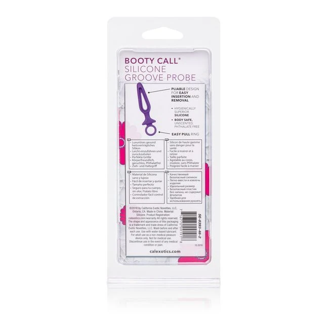 Booty Call Silicone Groove Probe Purple - Design & Materials