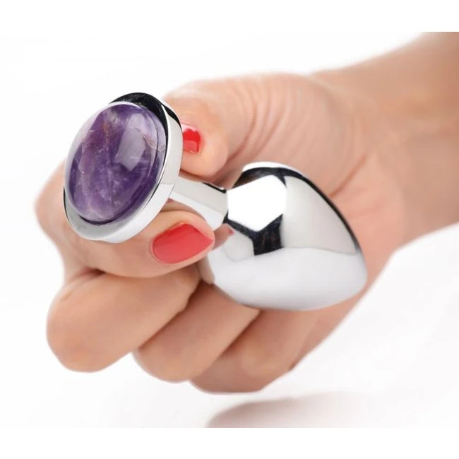 Booty Sparks Gemstones Me Anal Plug Amethyst - Design and Materials