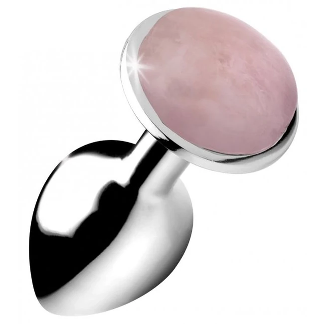 Booty Sparks Gemstones Me Anal Plug Rose Quartz - Temperature Play and Sensations