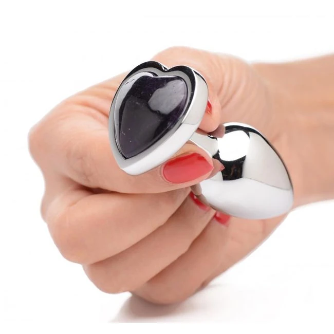 Booty Sparks Gemstones Heart Anal Plug - Materials and Design