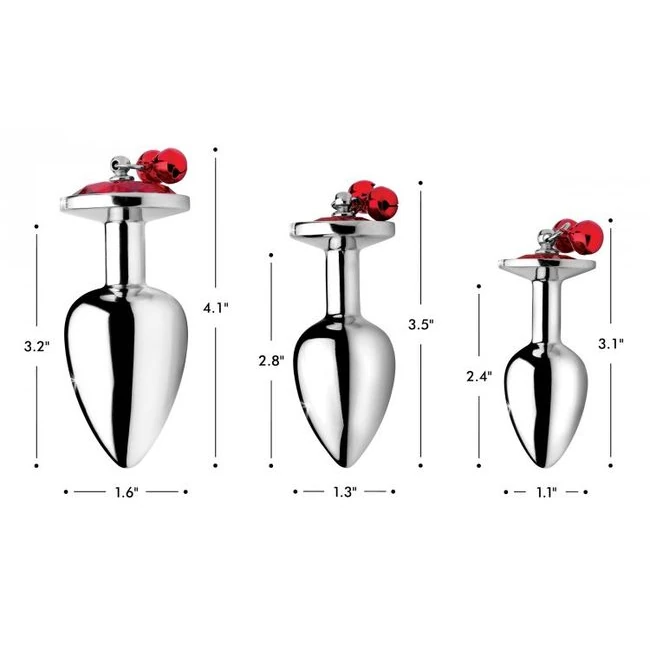 Booty Sparks Red Gem W/ Be Anal Plug Set - Visual & Auditory Stimulation