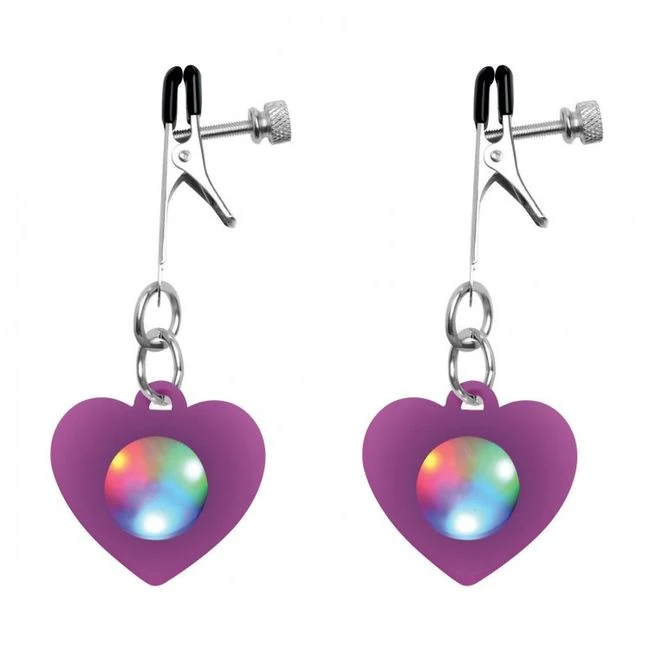 Charmed Light Up Heart Nip Clamps - How It Feels