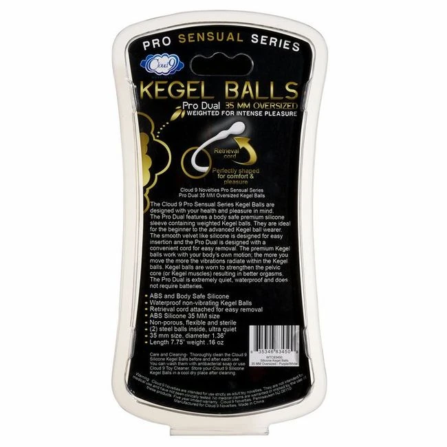 Cloud 9 Pro Sensual Kegel 35mm White/purple - Cloud 9 Pro Sensual Kegel 35mm White/Purple