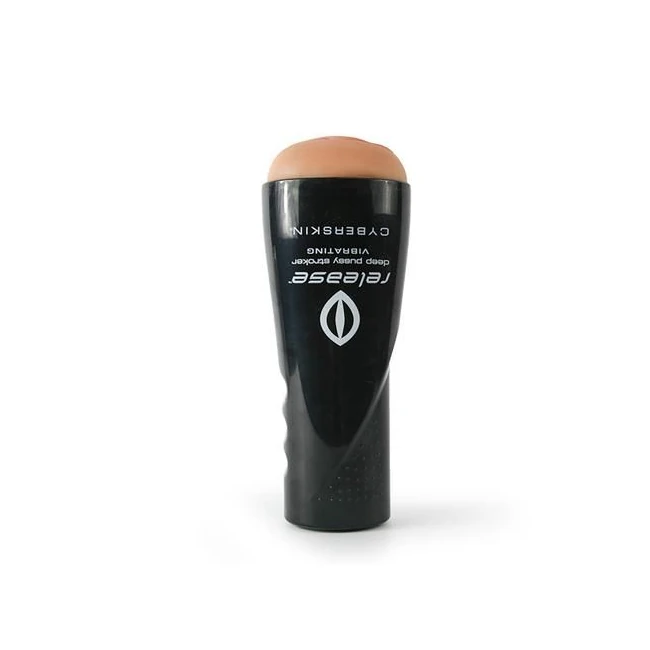 Cyberskin Release Deep Pus Stroker Flesh Vibrating - Vibration Modes