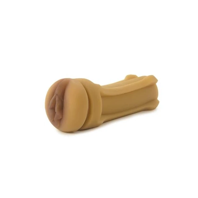 Cyberskin Vulcan Realistic Vagina Mocha Stroker - Material Feel