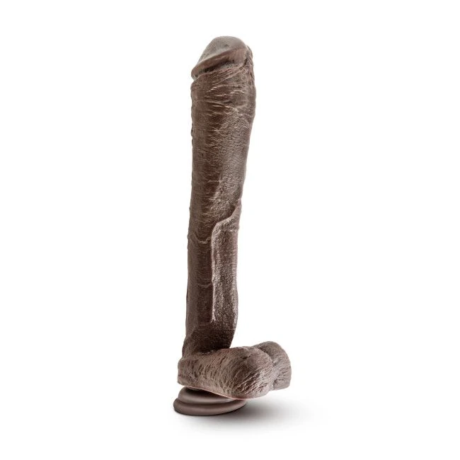 Dr Skin Mr Ed 13 Dildo W/suction Cup Chocolate " - Shape & Texture