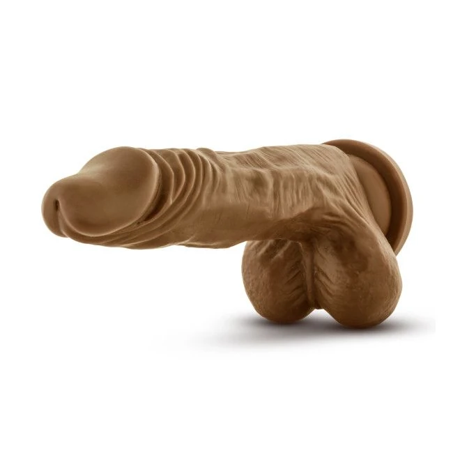 Dr Skin Stud Muffin Mocha Realistic Cock - Size & Fit