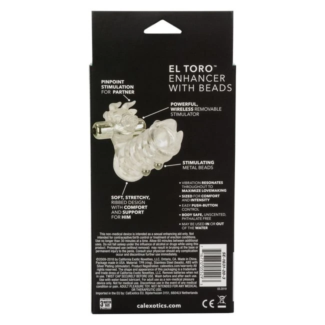 El Toro Enhancer W/beads - Material & Safety