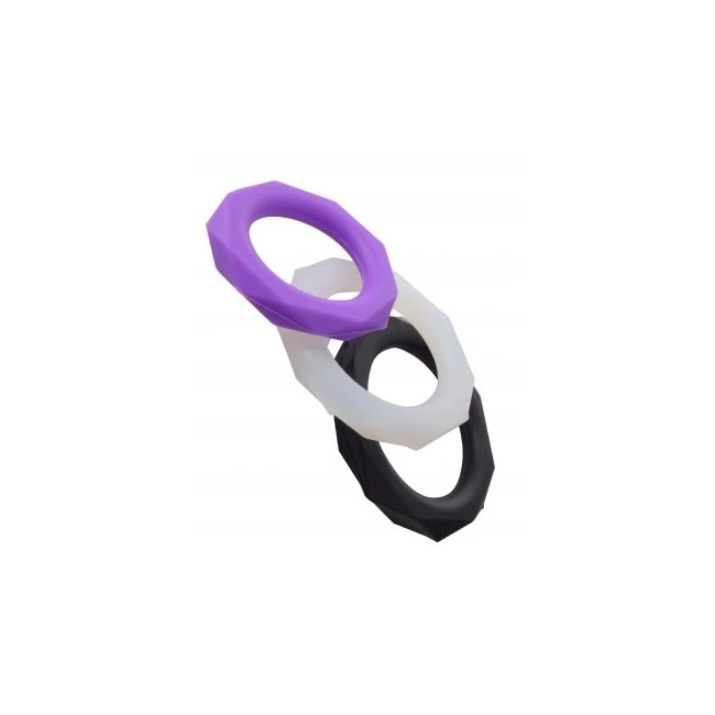 Fantasy C Ringz Silicone Designer Stamina Set Purple - Fantasy C-Ringz Silicone Designer Stamina Set Purple