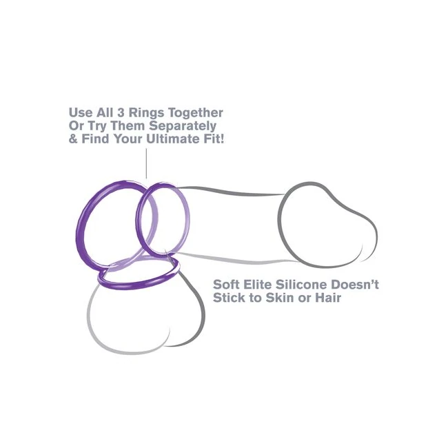 Fantasy C-ringz Silicone Stamina Set - Overview