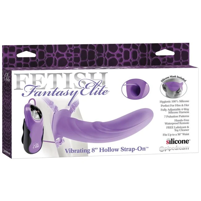 Fetish Fantasy Elite Vib. Hollow Strap on Purple - Material Feel & Safety