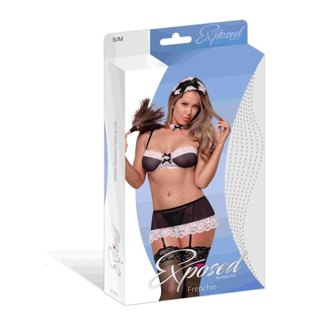 French Maid Black Medium - Fabric & Feel