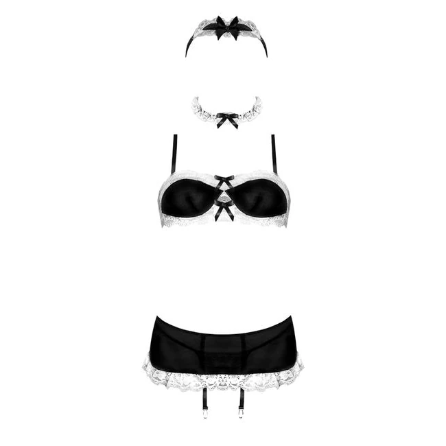 French Maid Black Medium - Design Details