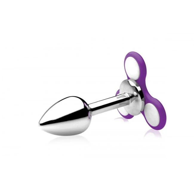 Frisky Ass-spinner Fidget Spinner Anal Plug - Vibration Modes and Light Features