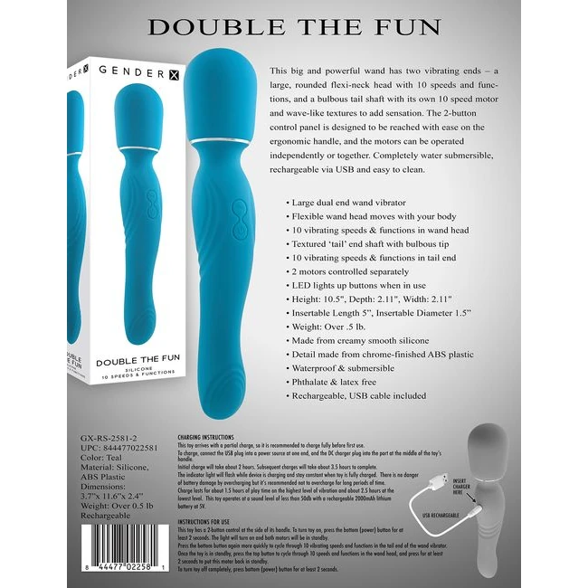 Gender X Double the Fun - Vibration Modes and Features