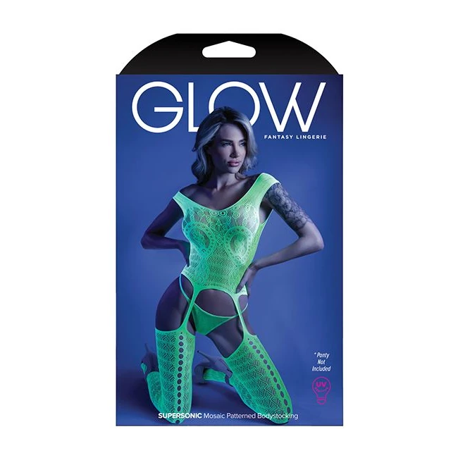 Glow Supersonic Mosaic Bodystocking - Fit & Sizing
