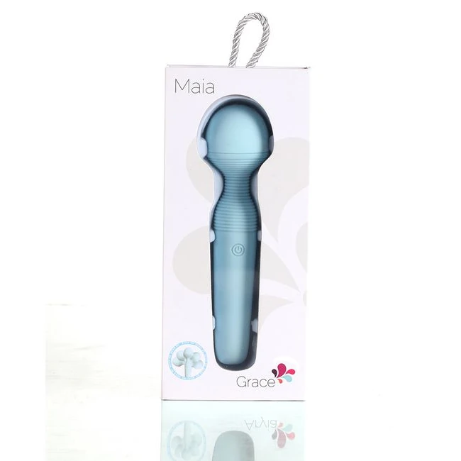 Grace Bendable Vibrating W Teal Rechargeable - Experience the Flexibility and Power of the Maia Toys Grace Bendable Vibrating Wand