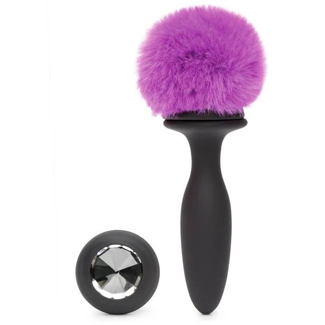Happy Rabbit Small Vibrati Bunny Tail Butt Plug - Vibration Modes & Stimulation
